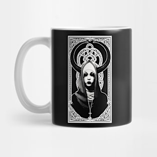 Occult Nun of the evil coven Horned Lilith priestess wiccan esoteric tee shirt Mug